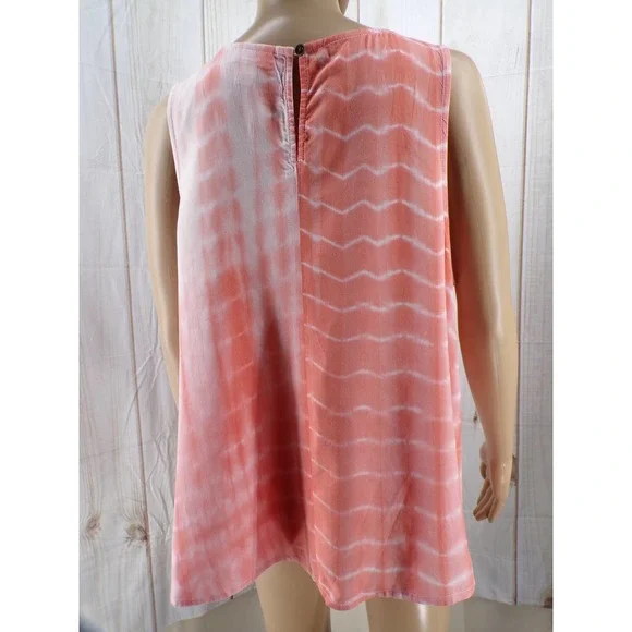 A.N.A. Women's Round Neck Sleeveless Tank Top Shirt Tie Dye NWT Size L - Picture 8 of 10